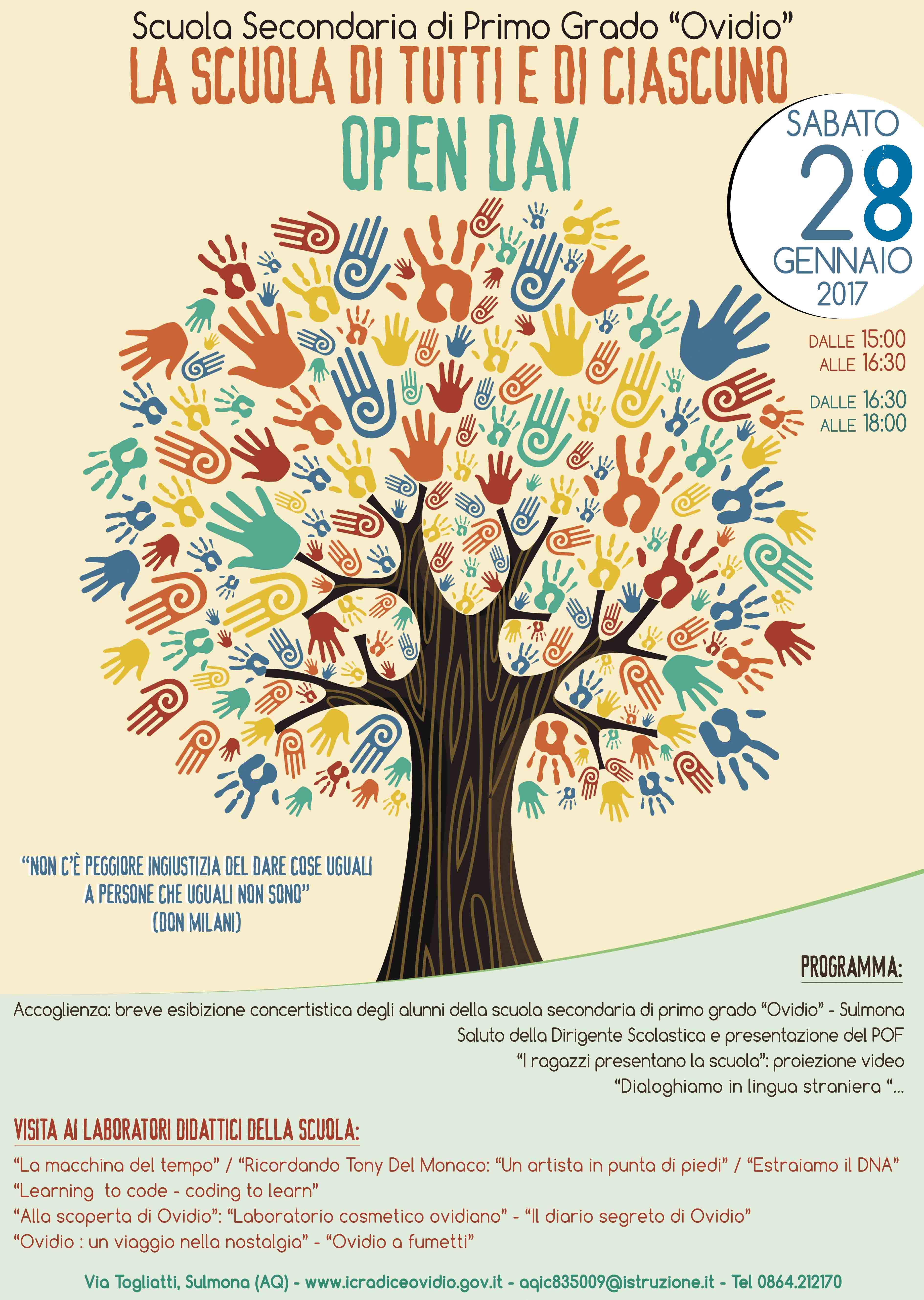 OPEN DAY Scuola Secondaria di I Grado