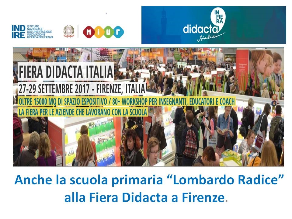 La scuola primaria a “FIERA DIDACTA”- Firenze 2017