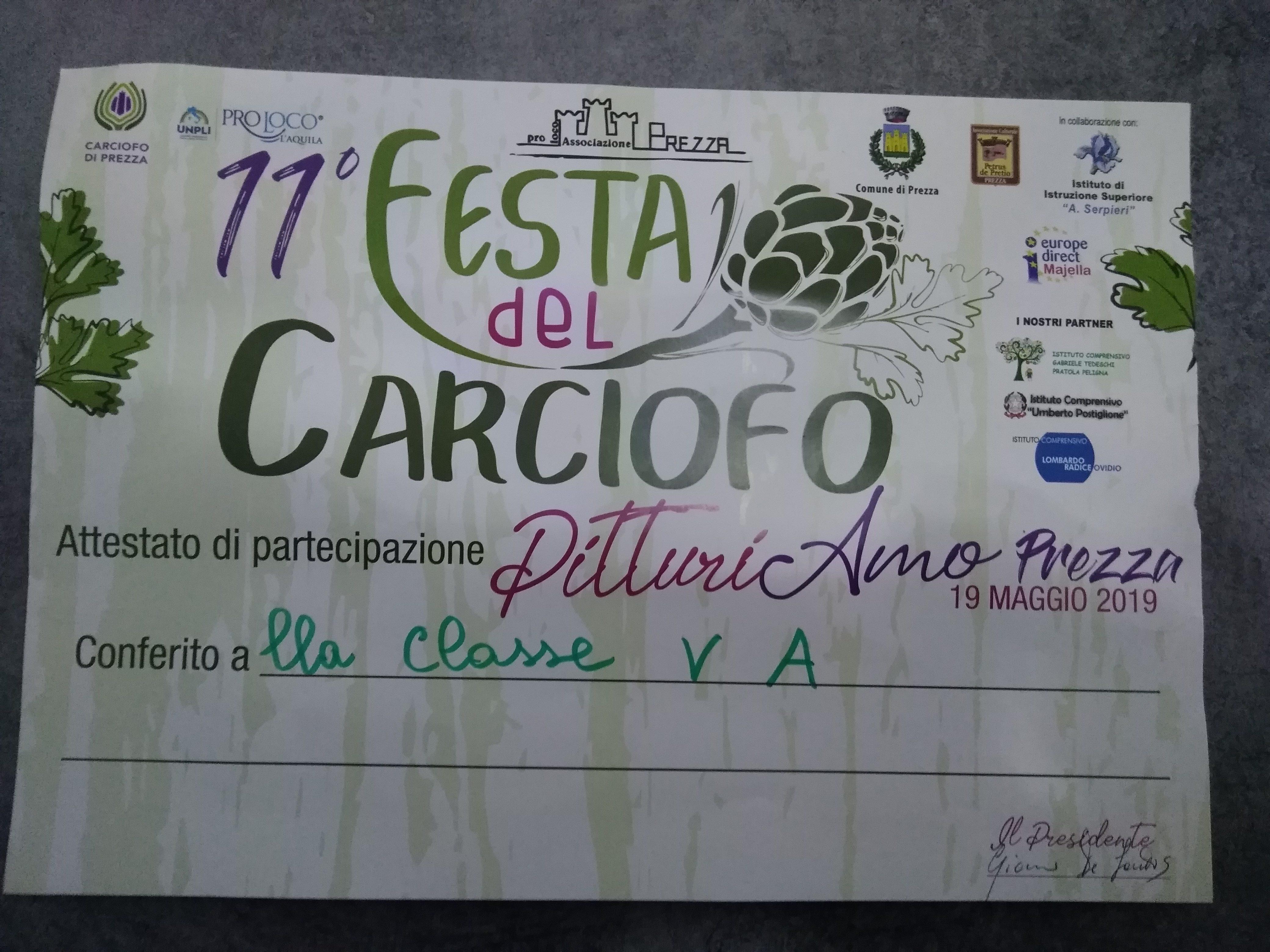 Prezza: 11°festa del Carciofo