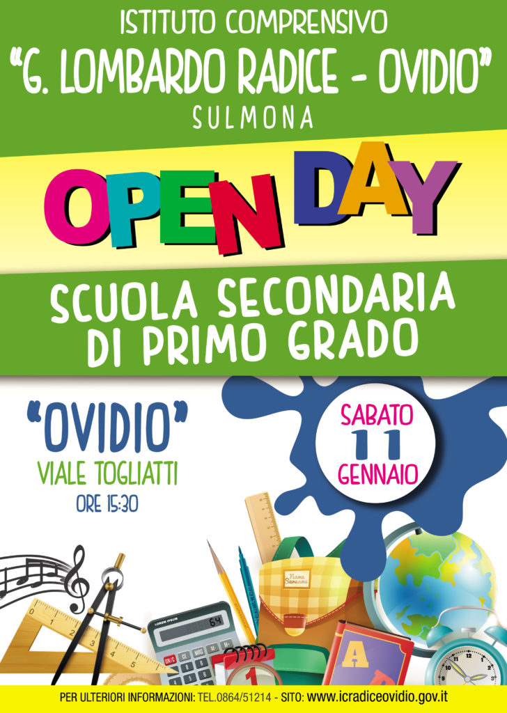 OPEN DAY SCUOLA SECONDARIA DI PRIMO GRADO