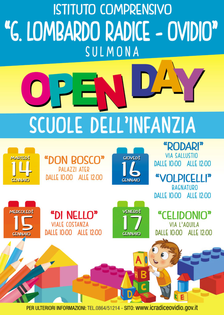 OPEN DAY SCUOLE DELL’INFANZIA