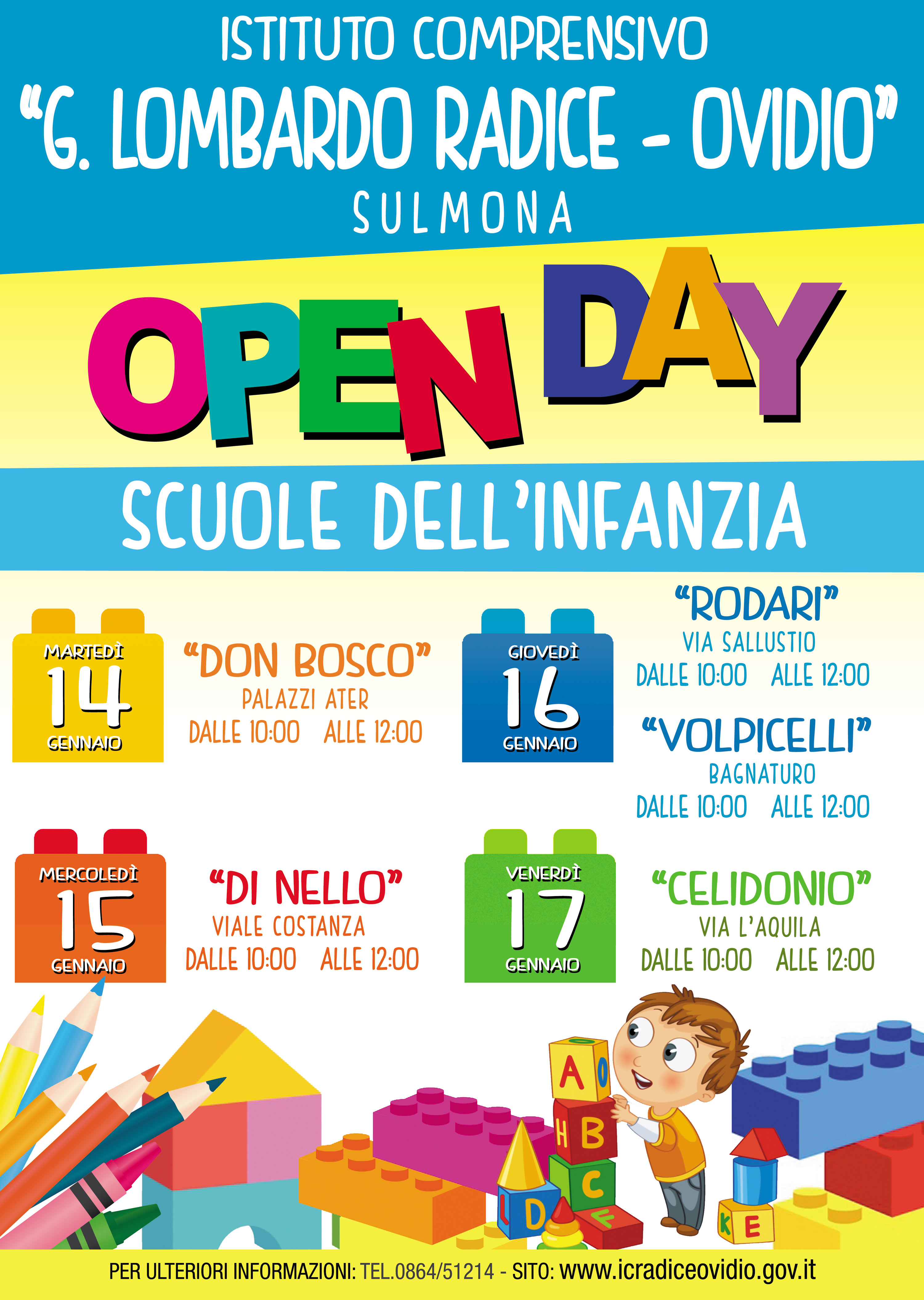 OPEN DAY SCUOLE DELL’INFANZIA