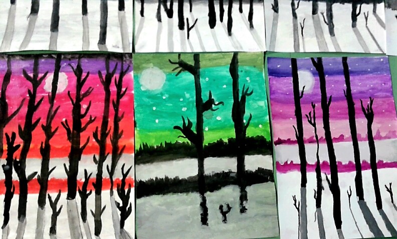 STEP BY STEP. ALUNNI DELLA 4D ESPLORANO L’ARTE PITTORICA NEL “PAESAGGIO NOTTURNO”