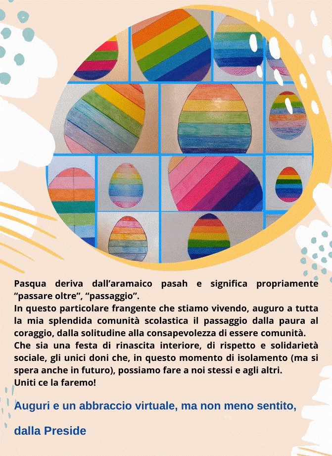 AUGURI DI UNA SERENA PASQUA!