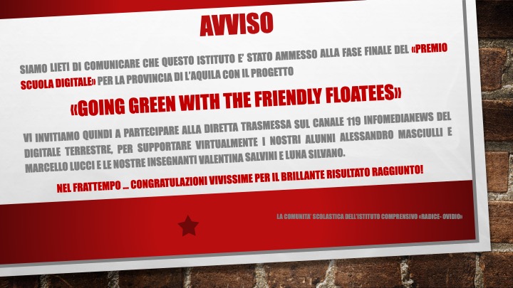 FASE FINALE DEL «PREMIO SCUOLA DIGITALE» PER LA PROVINCIA DI L’AQUILA