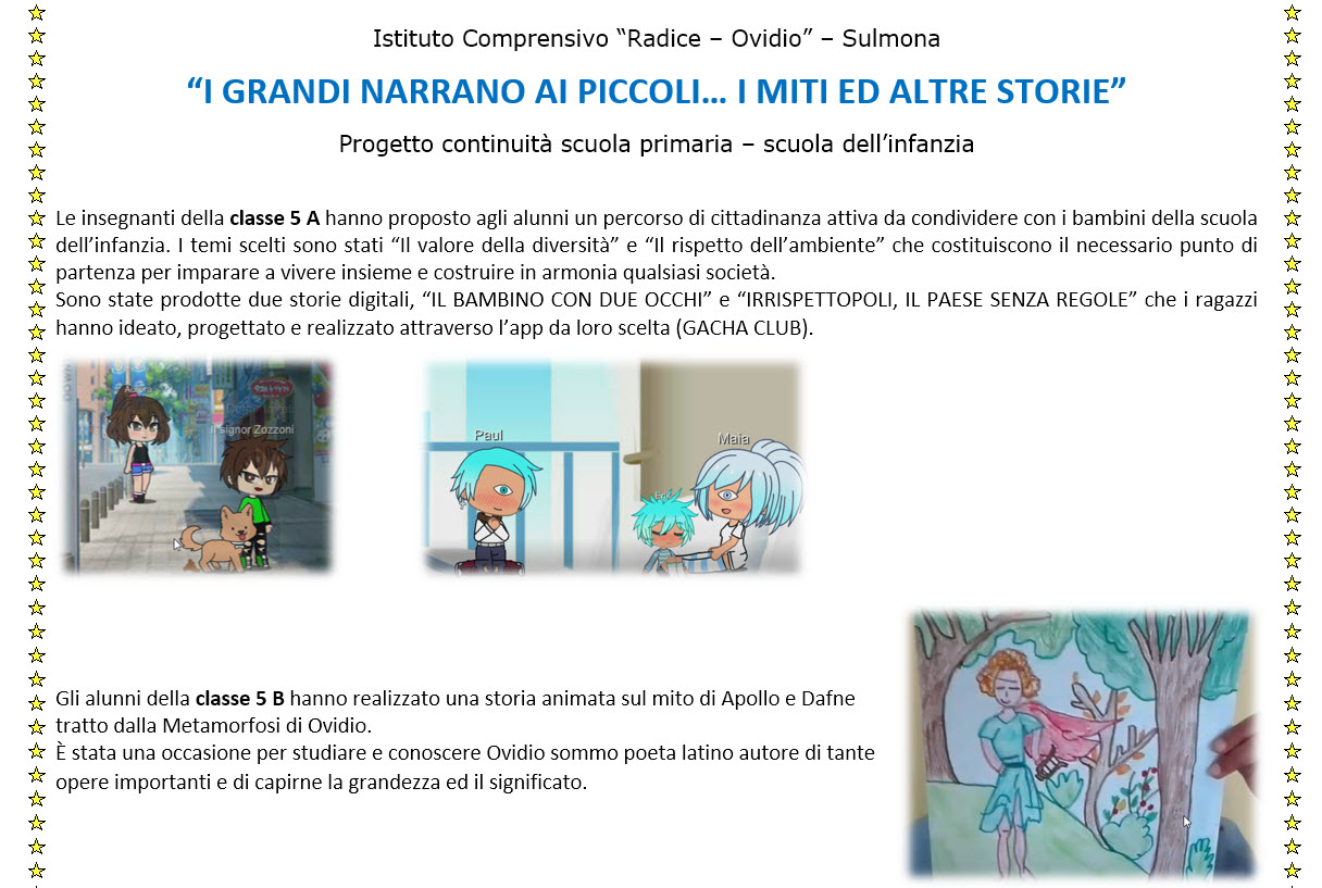 progetto continuità infanzia-primaria