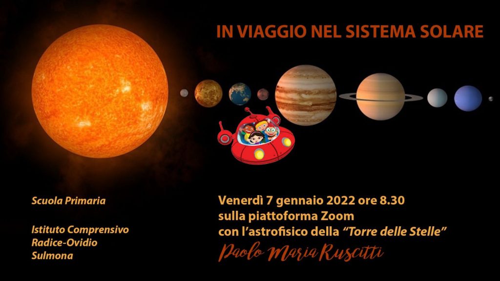 Scuola Primaria, 7 gennaio 2022 ore 8:30, a lezione on line con l’astrofisico Paolo Maria Ruscitti