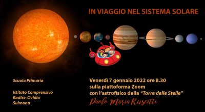 Scuola Primaria, 7 gennaio 2022 ore 8:30, a lezione on line con l’astrofisico Paolo Maria Ruscitti