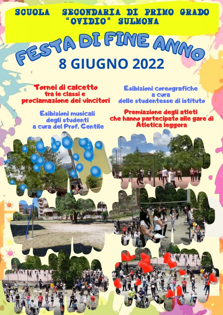Scuola secondaria di primo grado: festa di fine anno