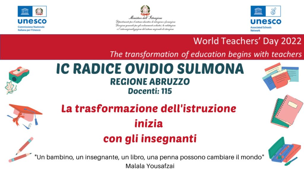 Giornata mondiale degli insegnanti 2022