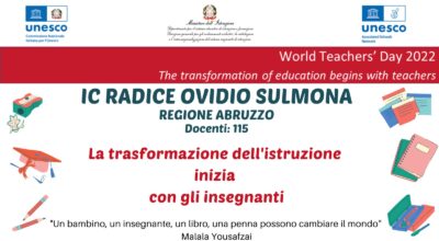 Giornata mondiale degli insegnanti 2022