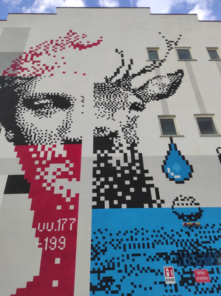 Murales “Il mito di Diana e Atteone” Scuola primaria Lombardo Radice