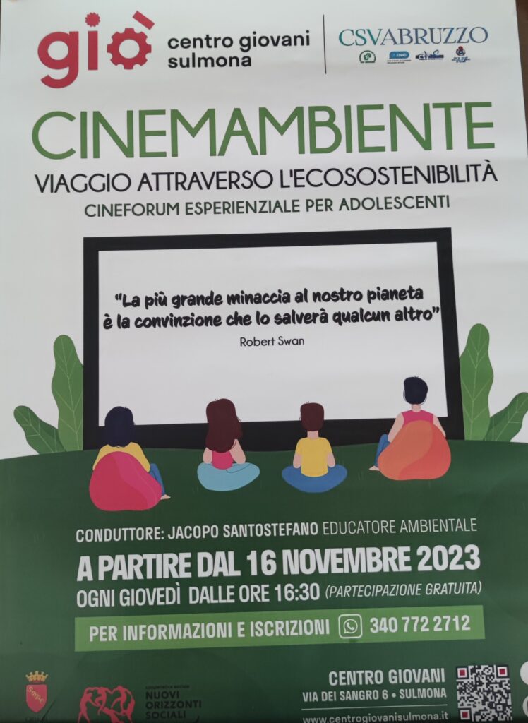 Cineforum esperenziale per adolescenti